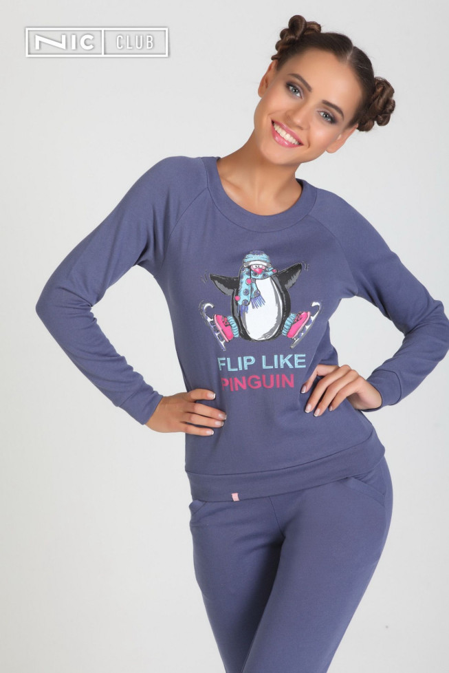 1501 Костюм трикотажный Pinguin синий