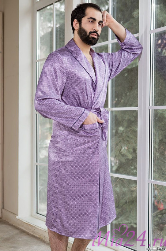 3219 Мужской шелковый халат "Alexa"