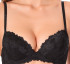 Бюстгальтер пуш-ап "Basic lace" Sielei 1676 черный