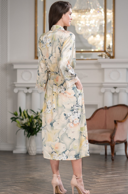 Халат длинный шелковый Mia-Amore "Lucianna" 3539