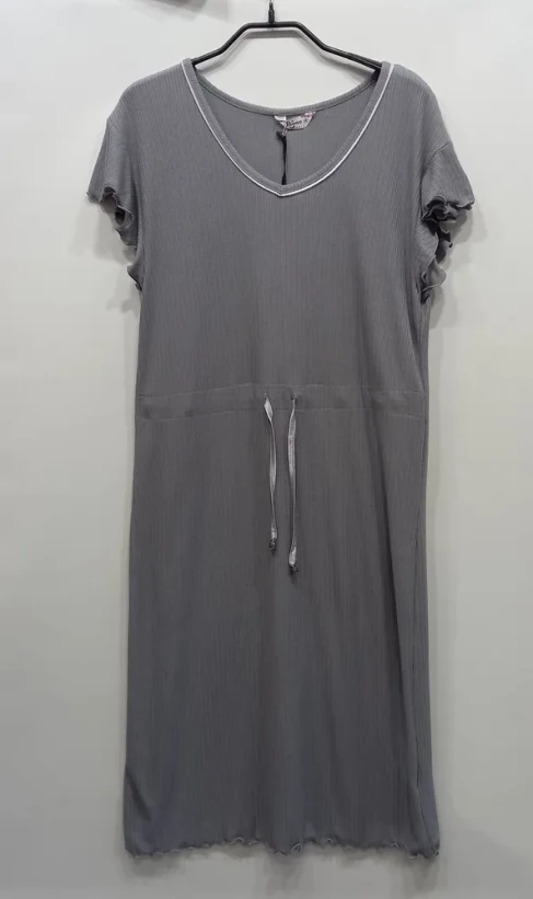 Платье женское домашнее из бамбука с вискозой "Reina" 198 серый