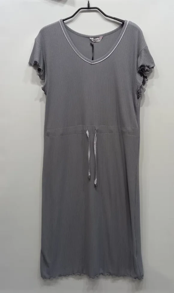 Платье женское домашнее из бамбука с вискозой "Reina" 198 серый