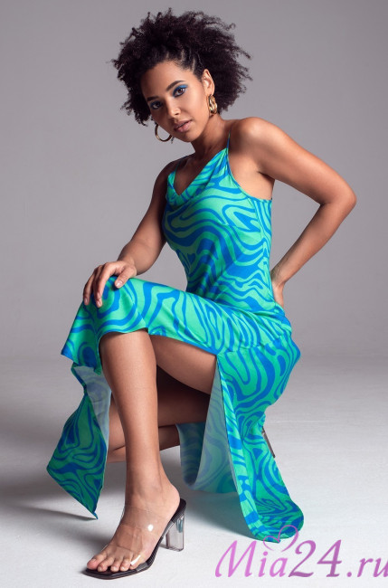 Платье длинное женское из вискозы с шелком Mia-Amore "Seville" 5068 бирюза Платье длинное женское из вискозы с шелком Mia-Amore "Seville" 5068 бирюза