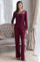 Комплект домашний женский с брюками Mia-Amore Nuar 6246 бордо