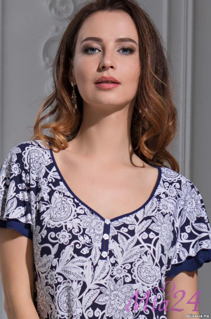 Сорочка женская из вискозы с бамбуком "Madlen" 6384 Сорочка женская из вискозы с бамбуком "Madlen" 6384