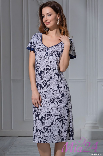 Сорочка женская из вискозы с бамбуком "Madlen" 6384 Сорочка женская из вискозы с бамбуком "Madlen" 6384