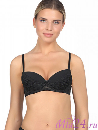 Бюстгальтер балконет "Nina" Amelie 1009 черный