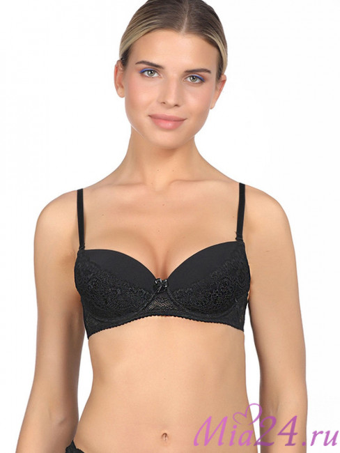 Бюстгальтер балконет "Nina" Amelie 1009 черный