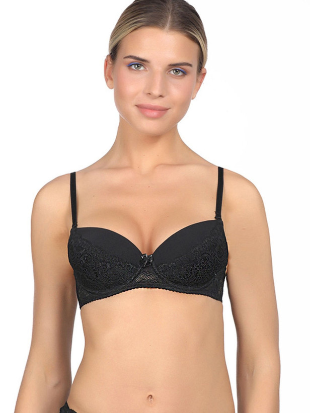 Бюстгальтер балконет "Nina" Amelie 1009 черный