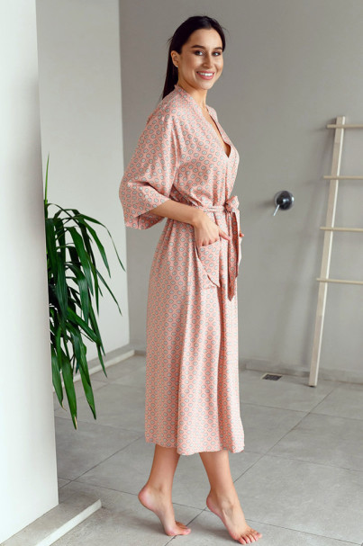 Халат длинный женский из вискозы Mia-Mia "Aleksa" 16529