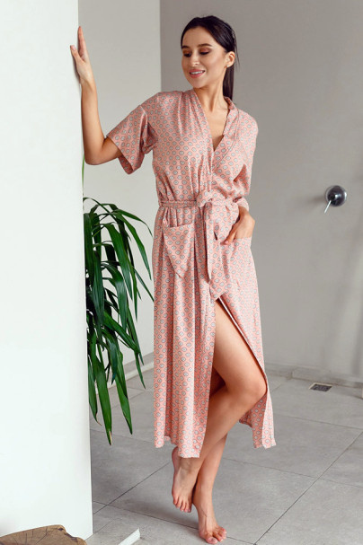 Халат длинный женский из вискозы Mia-Mia "Aleksa" 16529