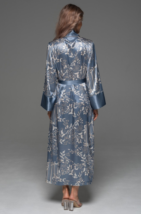 Халат длинный запашной женский Jane 4659 'Mia-Amore' - шелковый