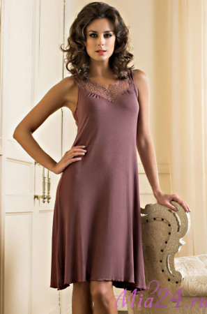 6210 Сорочка женская "Lora" kakao