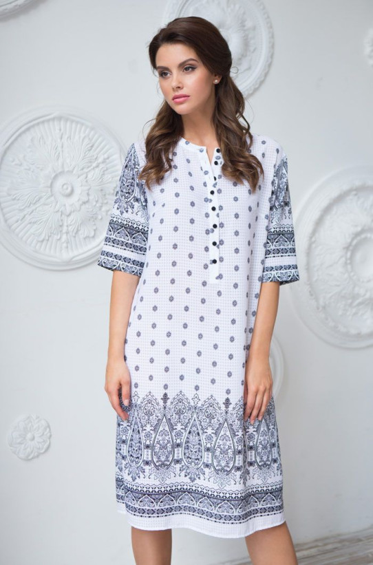 Туника женская длинная Mia-Mia "Leona" 16215 белая