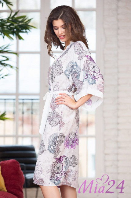 Халат домашний женский из вискозы Mia-Mia "Sonia" 16269
