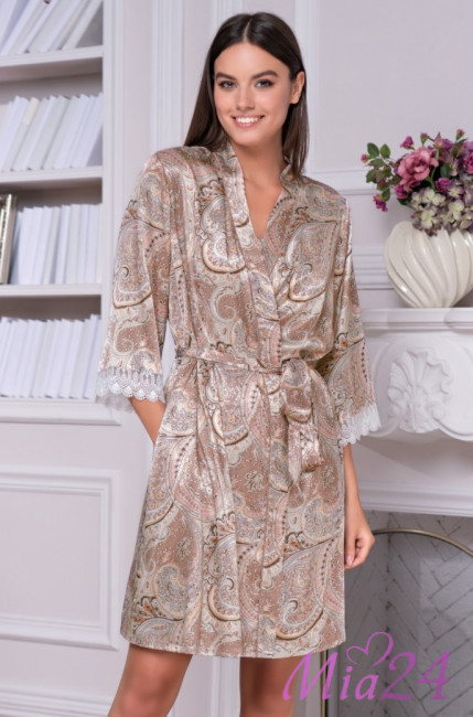 Халат женский шелковый Mia-Amore "Clementina" 3453 Халат женский шелковый Mia-Amore "Clementina" 3453