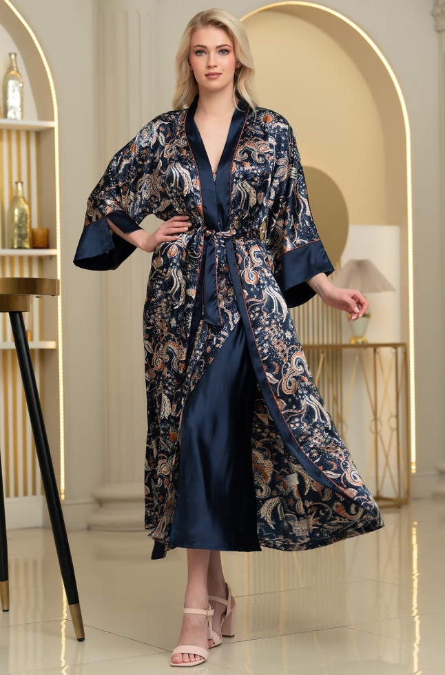 Халат женский длинный Mia-Amore "Zodiac" 7289