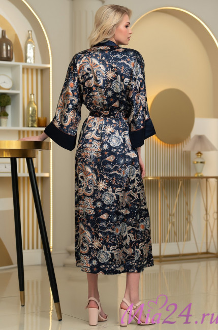 Халат женский длинный Mia-Amore "Zodiac" 7289