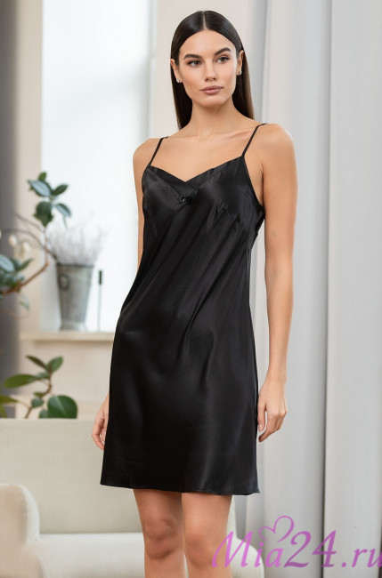 Сорочка женская шелковая Mia-Amore "Vittoria" 5150 черный