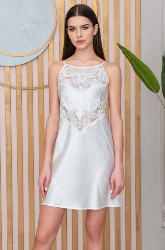 Сорочка женская шелковая Mia-Amore "Adelina" 4171 белый