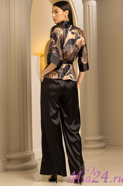 Комплект-тройка домашний женский шелковый Mia-Amore "Antika" 3464 Комплект-тройка домашний женский шелковый Mia-Amore "Antika" 3464