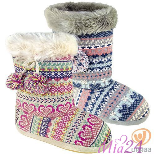 HL 31034 Сапожки вязаные женские Tingo