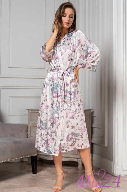 Халат женский длинный шелковый Mia-Amore "Miracle" 3549 Халат женский длинный шелковый Mia-Amore "Miracle" 3549