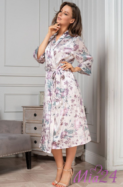 Халат женский длинный шелковый Mia-Amore "Miracle" 3549 Халат женский длинный шелковый Mia-Amore "Miracle" 3549