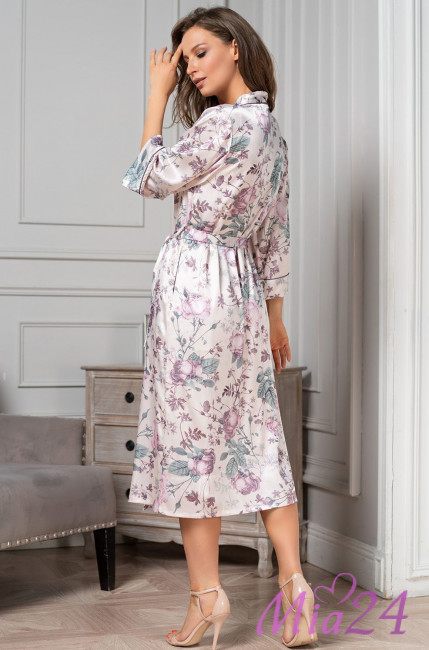 Халат женский длинный шелковый Mia-Amore "Miracle" 3549 Халат женский длинный шелковый Mia-Amore "Miracle" 3549