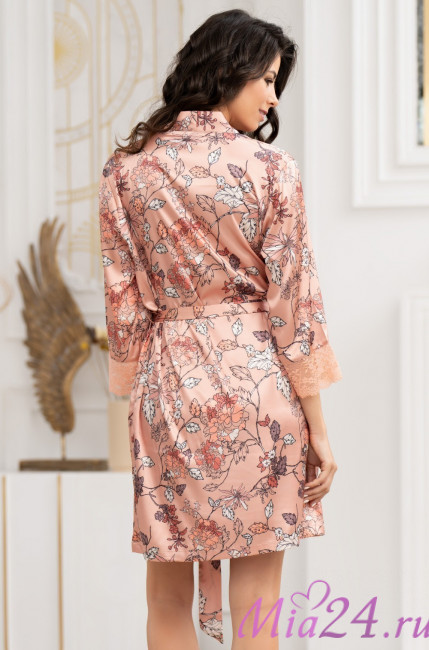 Халат женский шелковый Mia-Amore "Polin" 3923