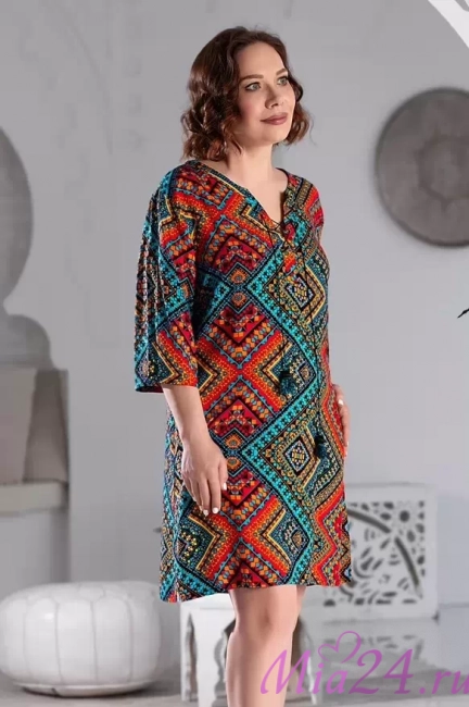 Туника короткая женская Mia-Mia "Jana" 16433 красный