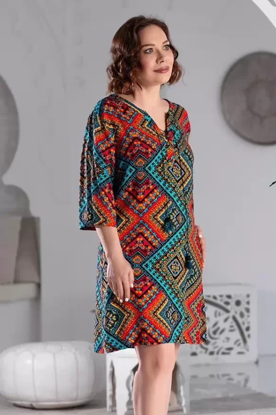 Туника короткая женская Mia-Mia "Jana" 16433 красный