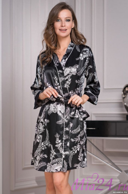 Халат женский шелковый Mia-Amore "Miriam" 3483