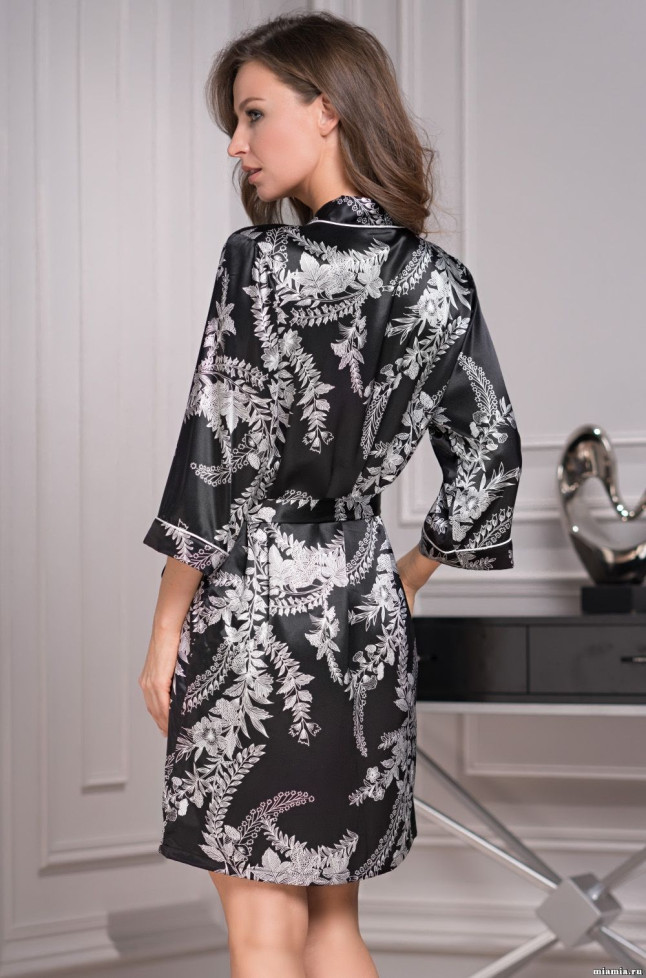 Халат женский шелковый Mia-Amore "Miriam" 3483