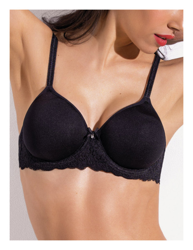 Бюстгальтер балконет "Allure" Sielei 2686 черный