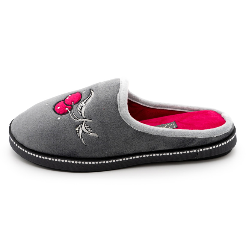 Туфли комнатные женские TINGO 8361 - серые, размеры 37-41, текстиль