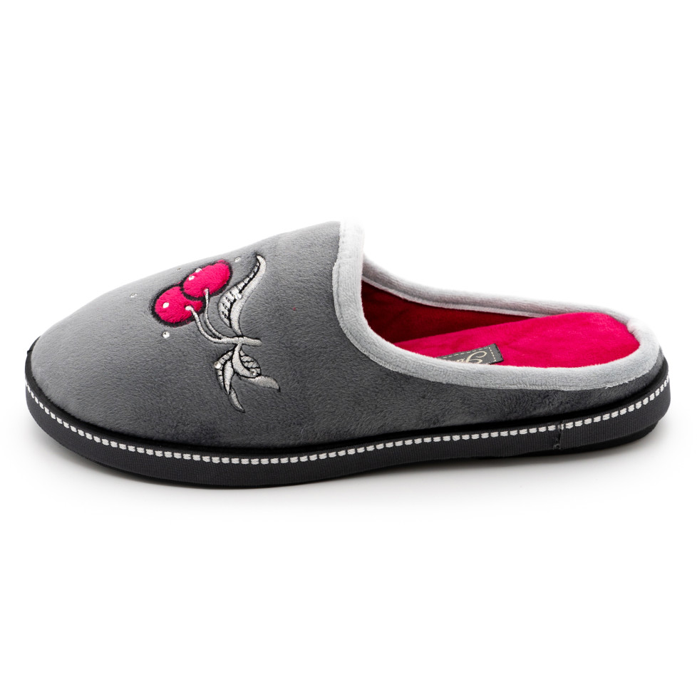 Туфли комнатные женские TINGO 8361 - серые, размеры 37-41, текстиль