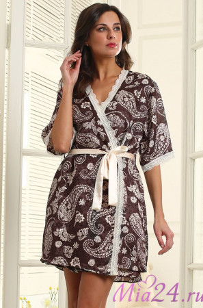 Халат женский Mia-Mia "Persia" 7983 коричневый