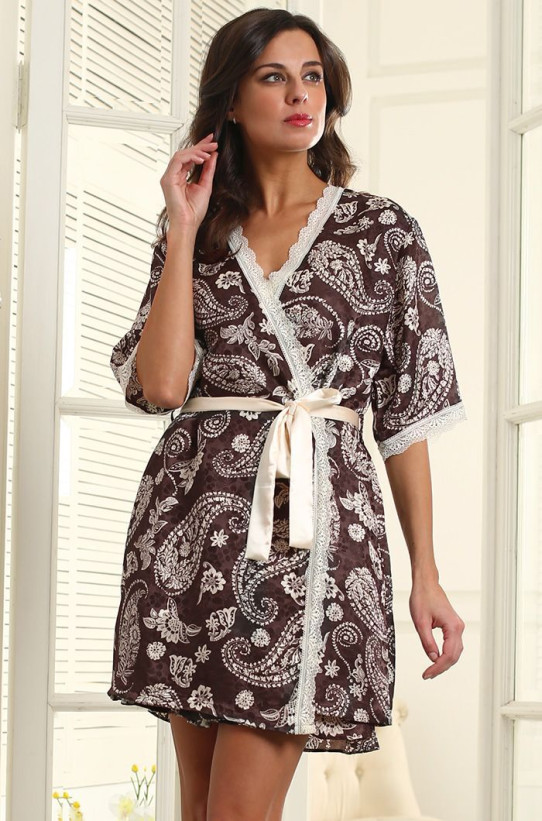 Халат женский Mia-Mia "Persia" 7983 коричневый