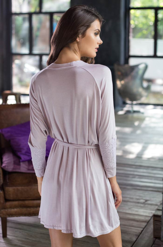 Халат женский домашний Mia-Mia "Gemma" 16153 сиреневый