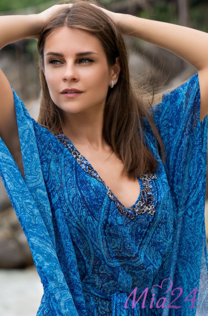 Туника длинная пляжная из шифона Mia-Amore "Piviera" 8251 Туника длинная пляжная из шифона Mia-Amore "Piviera" 8251