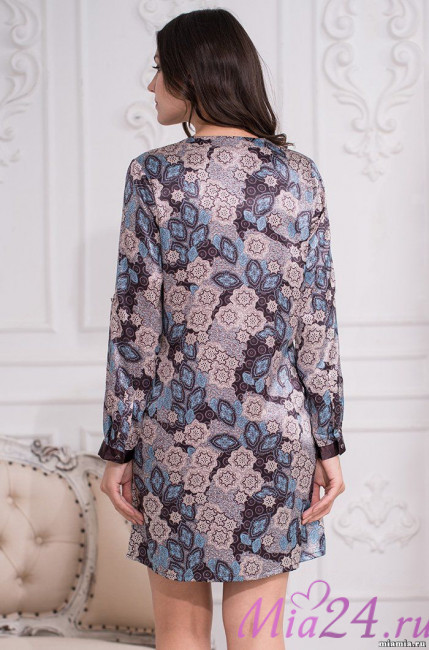Туника шелковая женская Mia-Amore "Linda" 3285 антрацит 