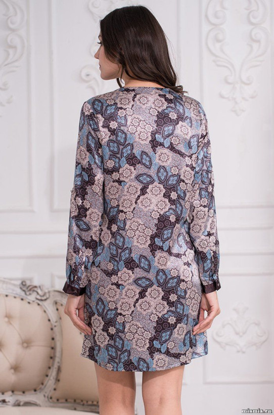 Туника шелковая женская Mia-Amore "Linda" 3285 антрацит 