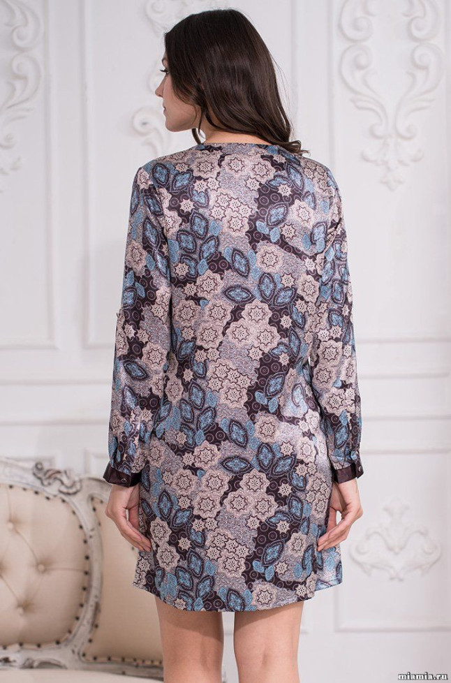 Туника шелковая женская Mia-Amore "Linda" 3285 антрацит 