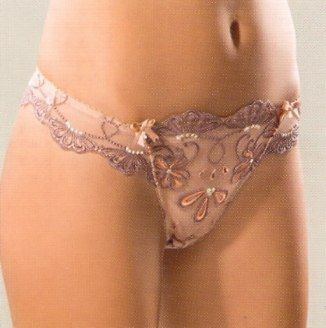 Комплект нижнего белья "AURELIE"  (Бюстгальтер 80С + трусики-стринги L)