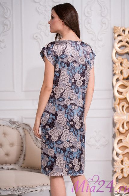 Туника шелковая женская Mia-Amore "Linda" 3284 антрацит