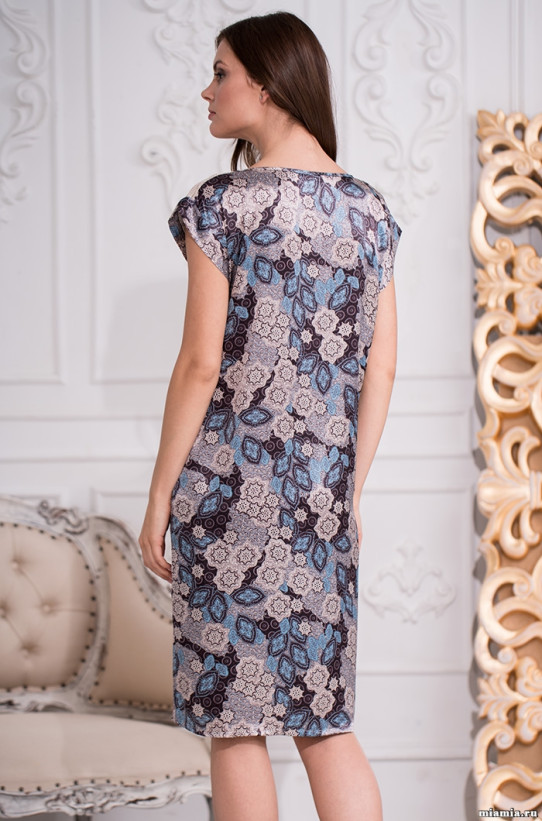 Туника шелковая женская Mia-Amore "Linda" 3284 антрацит