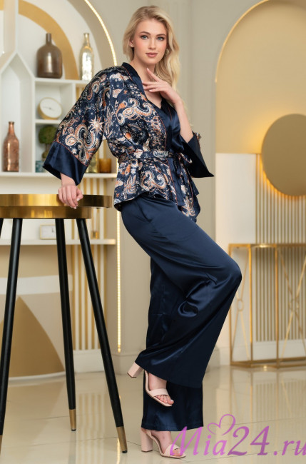 Комплект-тройка домашний женский с брюками Mia-Amore "Zodiac" 7286 Комплект-тройка домашний женский с брюками Mia-Amore "Zodiac" 7286