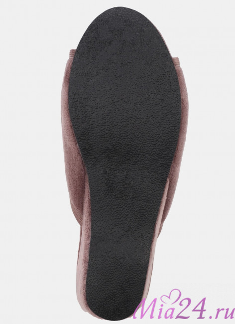 Тапочки домашние женские TINGO HL5-1158 - синие, с пушком, размеры 36-40 