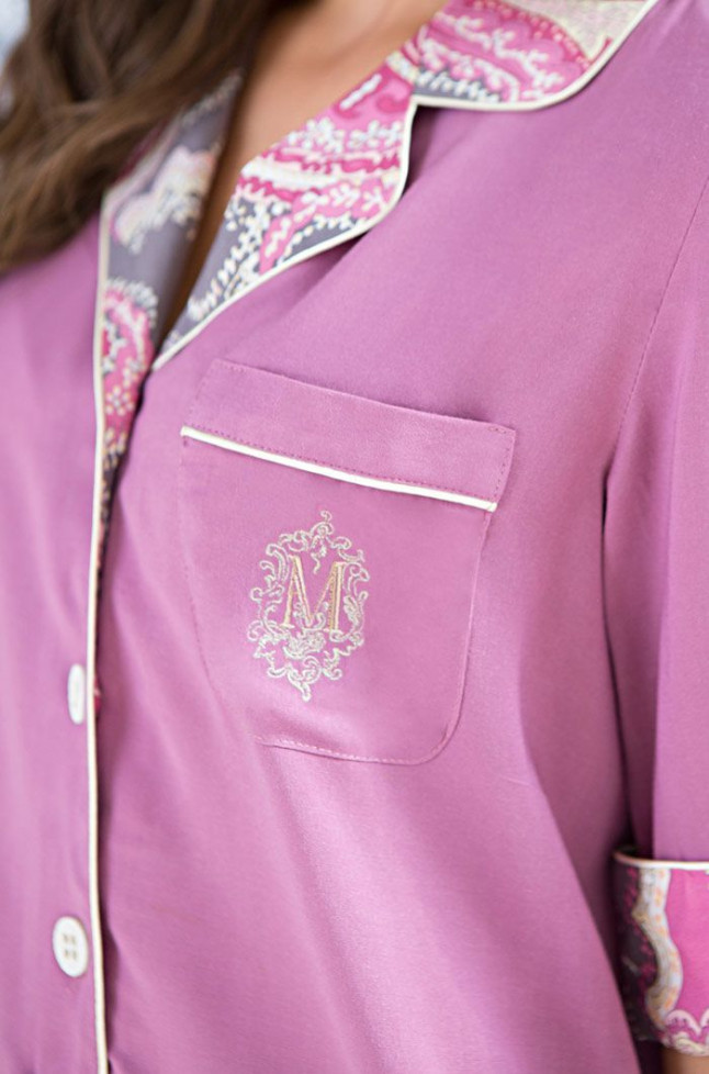 Туника женская домашняя из вискозы Mia-Mia "Melany" 16054 сиреневый